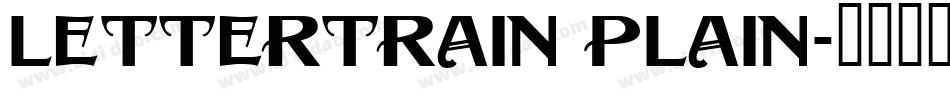 LetterTrain Plain字体转换